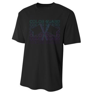 Color Guard Colour Guard Retro Performance Sprint T-Shirt