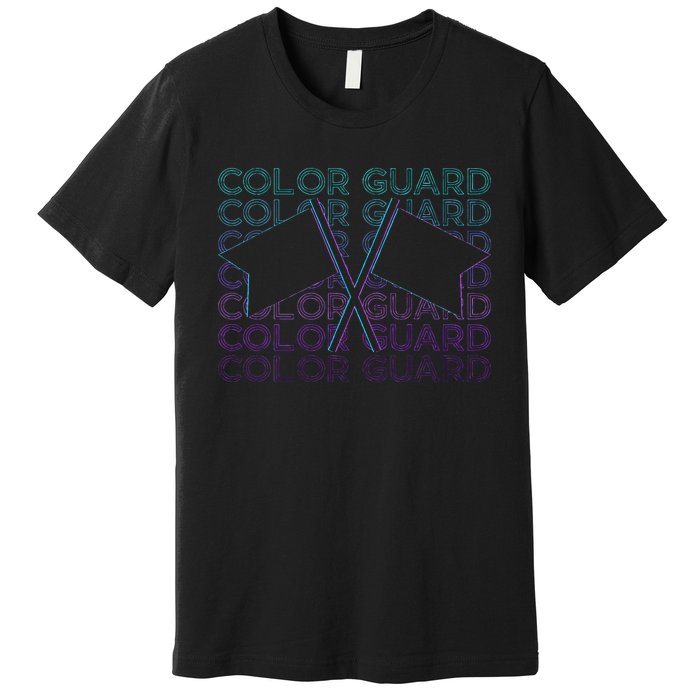 Color Guard Colour Guard Retro Premium T-Shirt