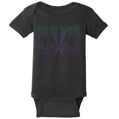 Color Guard Colour Guard Retro Baby Bodysuit