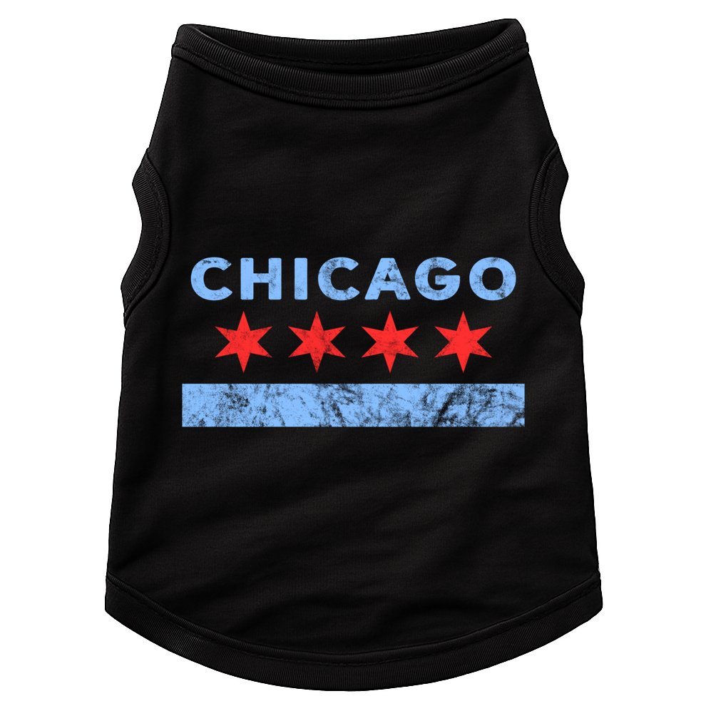 Chicago Gift Chicago Flag Gift Doggie Tank