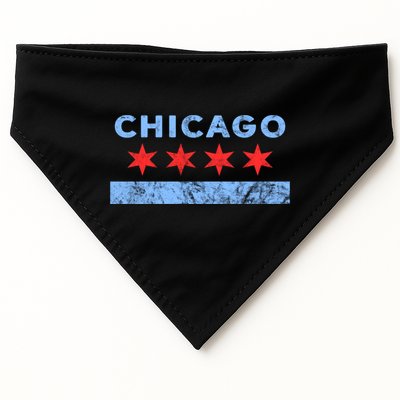 Chicago Gift Chicago Flag Gift USA-Made Doggie Bandana