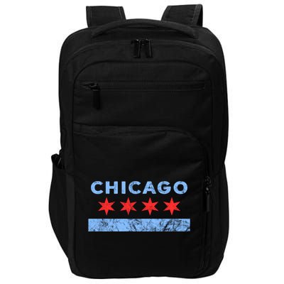 Chicago Gift Chicago Flag Gift Impact Tech Backpack