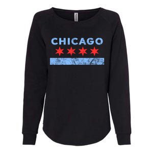 Chicago Gift Chicago Flag Gift Womens California Wash Sweatshirt