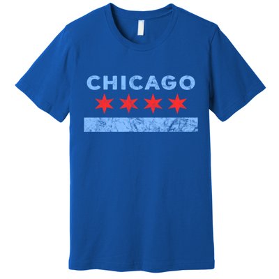 Chicago Gift Chicago Flag Gift Premium T-Shirt