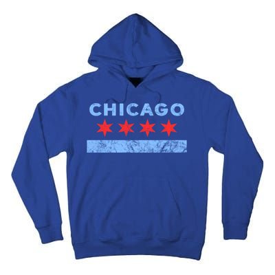 Chicago Gift Chicago Flag Gift Tall Hoodie