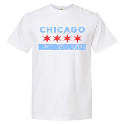 Chicago Gift Chicago Flag Gift Garment-Dyed Heavyweight T-Shirt