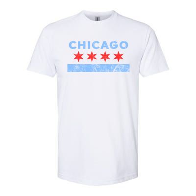 Chicago Gift Chicago Flag Gift Softstyle® CVC T-Shirt