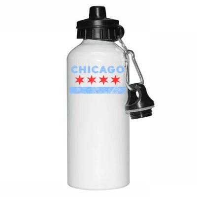 Chicago Gift Chicago Flag Gift Aluminum Water Bottle 