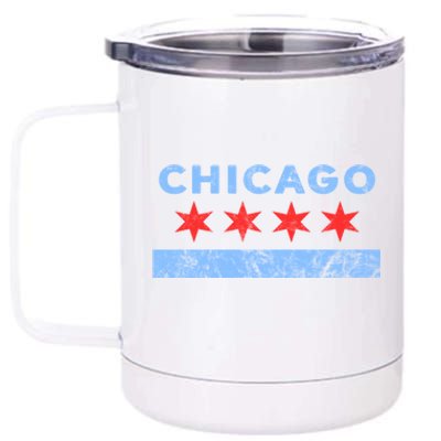 Chicago Gift Chicago Flag Gift 12 oz Stainless Steel Tumbler Cup