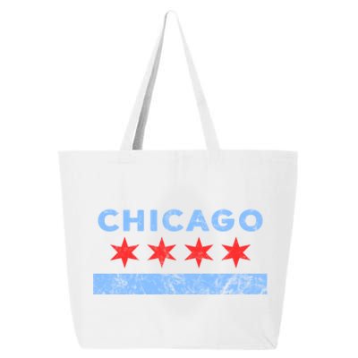 Chicago Gift Chicago Flag Gift 25L Jumbo Tote