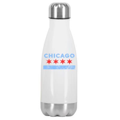 Chicago Gift Chicago Flag Gift Stainless Steel Insulated Water Bottle