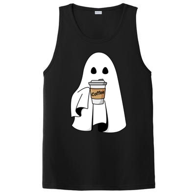 Cute Ghost Coffee Halloween Spooky Season Boo Coffee Gift PosiCharge Competitor Tank