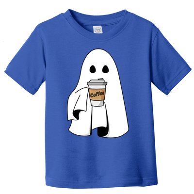 Cute Ghost Coffee Halloween Spooky Season Boo Coffee Gift Toddler T-Shirt