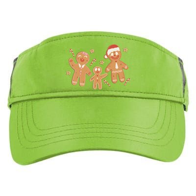 Christmas Gingerbread Cookie Family Cute Adult Drive Performance Visor