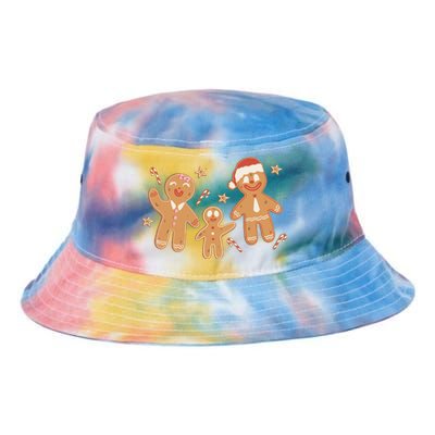 Christmas Gingerbread Cookie Family Cute Tie Dye Newport Bucket Hat