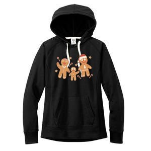 Christmas Gingerbread Cookie Family Cute Women's Fleece Hoodie