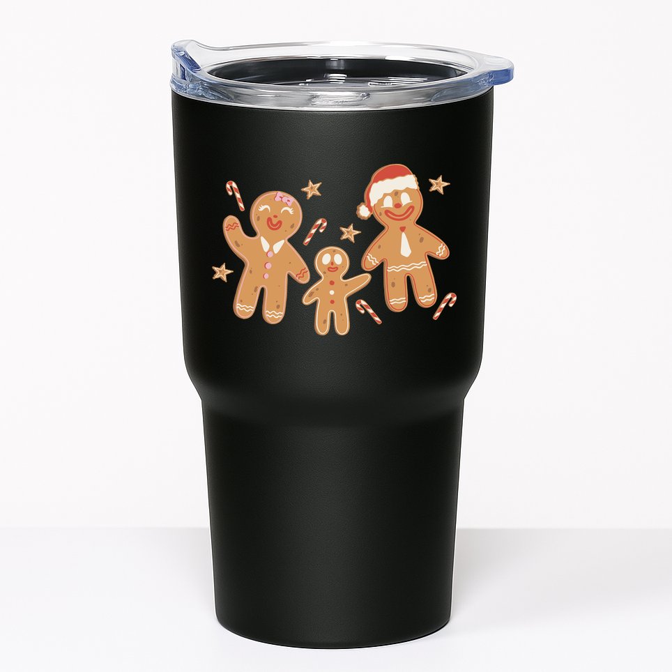 Christmas Gingerbread Cookie Family Cute Tumbler