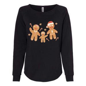 Christmas Gingerbread Cookie Family Cute Womens California Wash Sweatshirt