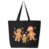 Christmas Gingerbread Cookie Family Cute 25L Jumbo Tote