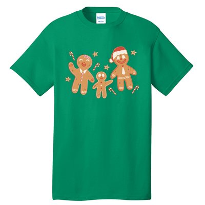 Christmas Gingerbread Cookie Family Cute Tall T-Shirt