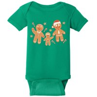 Christmas Gingerbread Cookie Family Cute Baby Bodysuit