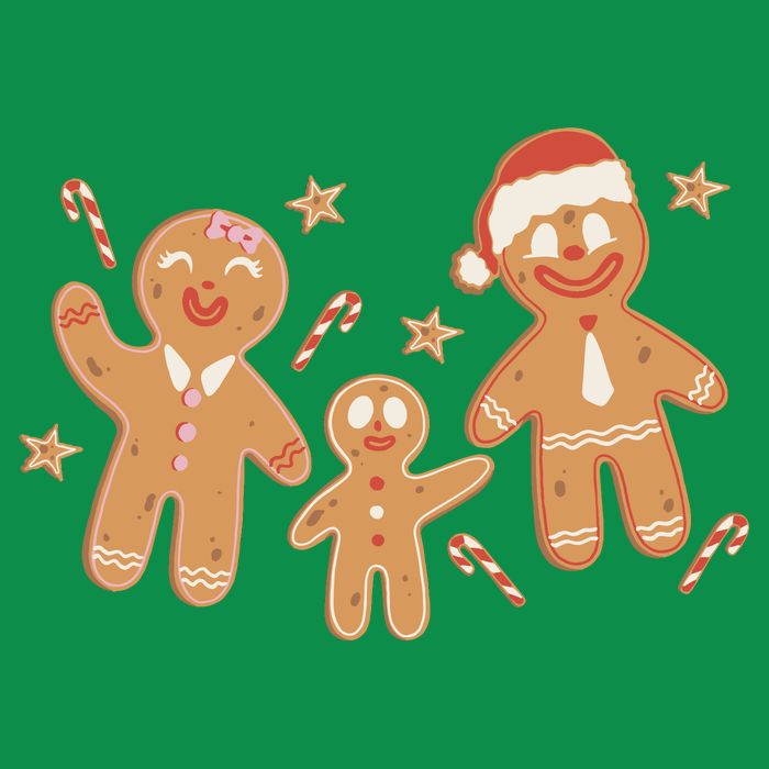 Christmas Gingerbread Cookie Family Cute Baby Bodysuit