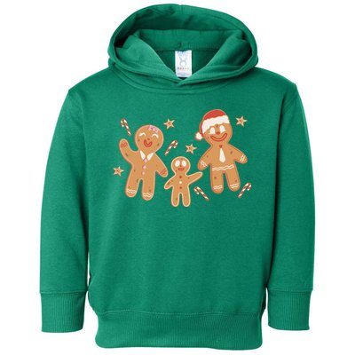 Christmas Gingerbread Cookie Family Cute Toddler Hoodie