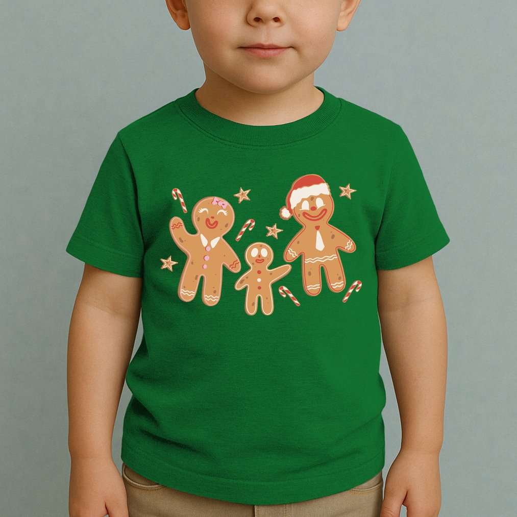 Christmas Gingerbread Cookie Family Cute Toddler T-Shirt