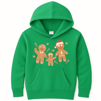 Christmas Gingerbread Cookie Family Cute Kids Hoodie