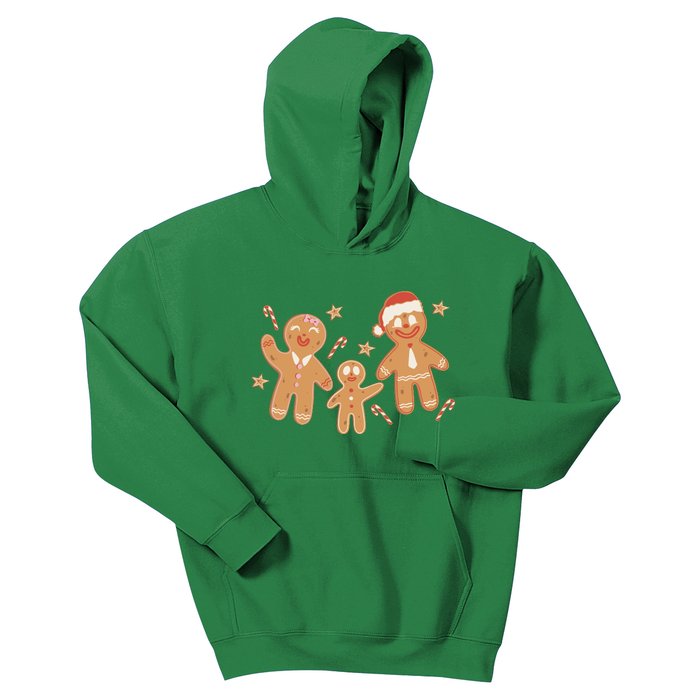 Christmas Gingerbread Cookie Family Cute Kids Hoodie