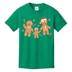 Christmas Gingerbread Cookie Family Cute Kids T-Shirt