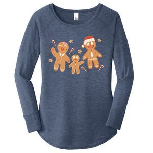 Christmas Gingerbread Cookie Family Cute Women's Perfect Tri Tunic Long Sleeve Shirt