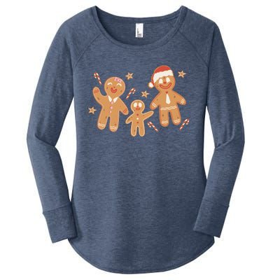 Christmas Gingerbread Cookie Family Cute Women's Perfect Tri Tunic Long Sleeve Shirt