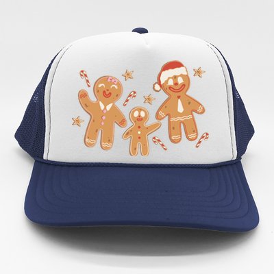 Christmas Gingerbread Cookie Family Cute Trucker Hat