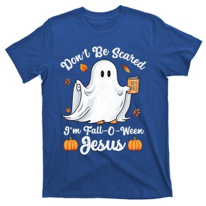 Cute Ghost Christian Halloween Falloween Jesus Pumpkin Gift T-Shirt