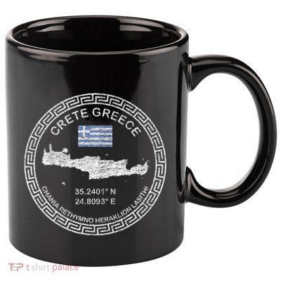 Crete Greece Chania Heraklion Rethymno Lasithi Crete 11oz C Handle Ceramic Mug