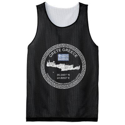 Crete Greece Chania Heraklion Rethymno Lasithi Crete Mesh Reversible Basketball Jersey Tank