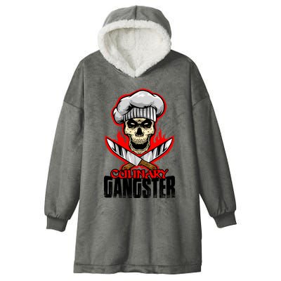 Culinary Gangster Cooking Culinary Art Cook Chef Cute Gift Hooded Wearable Blanket