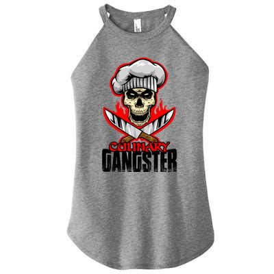 Culinary Gangster Cooking Culinary Art Cook Chef Cute Gift Women’s Perfect Tri Rocker Tank