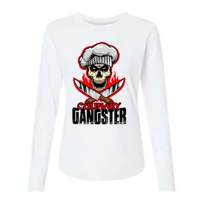 Culinary Gangster Cooking Culinary Art Cook Chef Cute Gift Womens Cotton Relaxed Long Sleeve T-Shirt