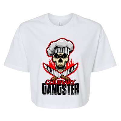 Culinary Gangster Cooking Culinary Art Cook Chef Cute Gift Bella+Canvas Jersey Crop Tee