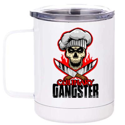 Culinary Gangster Cooking Culinary Art Cook Chef Cute Gift 12 oz Stainless Steel Tumbler Cup