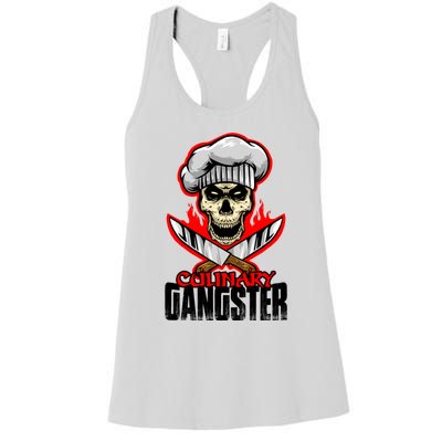 Culinary Gangster Cooking Culinary Art Cook Chef Cute Gift Women's Racerback Tank