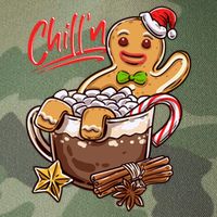 ChillN Gingerbread Cookie In Hot Cocoa Christmas Funny Legacy Tie Dye Trucker Hat
