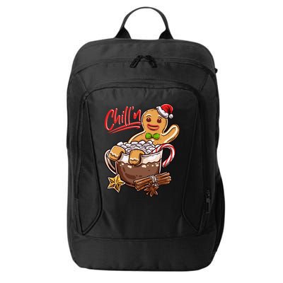 ChillN Gingerbread Cookie In Hot Cocoa Christmas Funny City Backpack