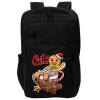 ChillN Gingerbread Cookie In Hot Cocoa Christmas Funny Impact Tech Backpack
