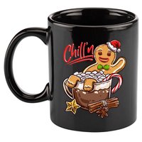 ChillN Gingerbread Cookie In Hot Cocoa Christmas Funny 11oz C Handle Ceramic Mug