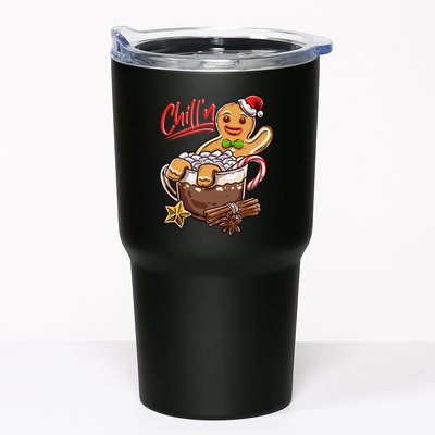 ChillN Gingerbread Cookie In Hot Cocoa Christmas Funny Tumbler