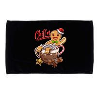 ChillN Gingerbread Cookie In Hot Cocoa Christmas Funny Microfiber Hand Towel