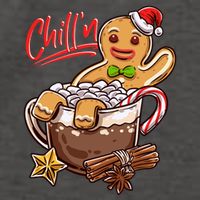 ChillN Gingerbread Cookie In Hot Cocoa Christmas Funny Vector Backpack